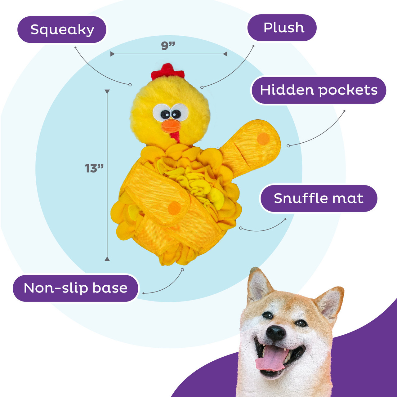 Snuffle Palz Interactive Plush Dog Puzzle and Snuffle Mat for Dogs - Image 15