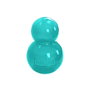 Double-Tuff Interactive Treat Stuffer Durable Dog Chew Toy, Blue, Medium