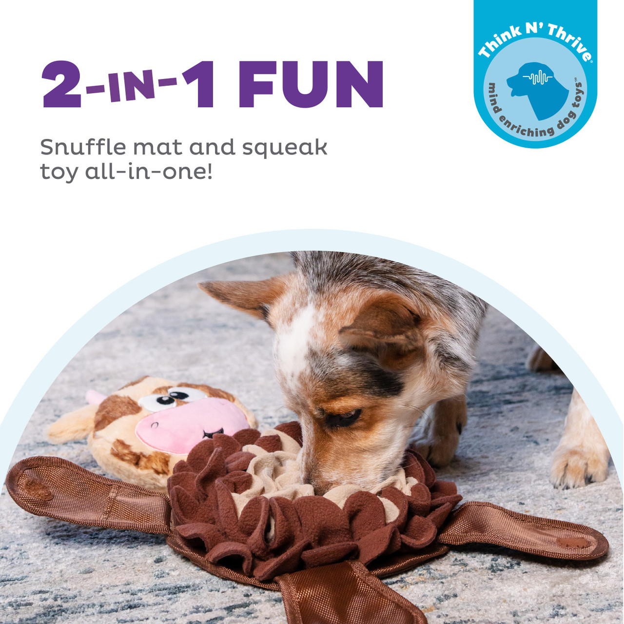 Snuffle Palz Interactive Plush Dog Puzzle and Snuffle Mat for Dogs - Image 2