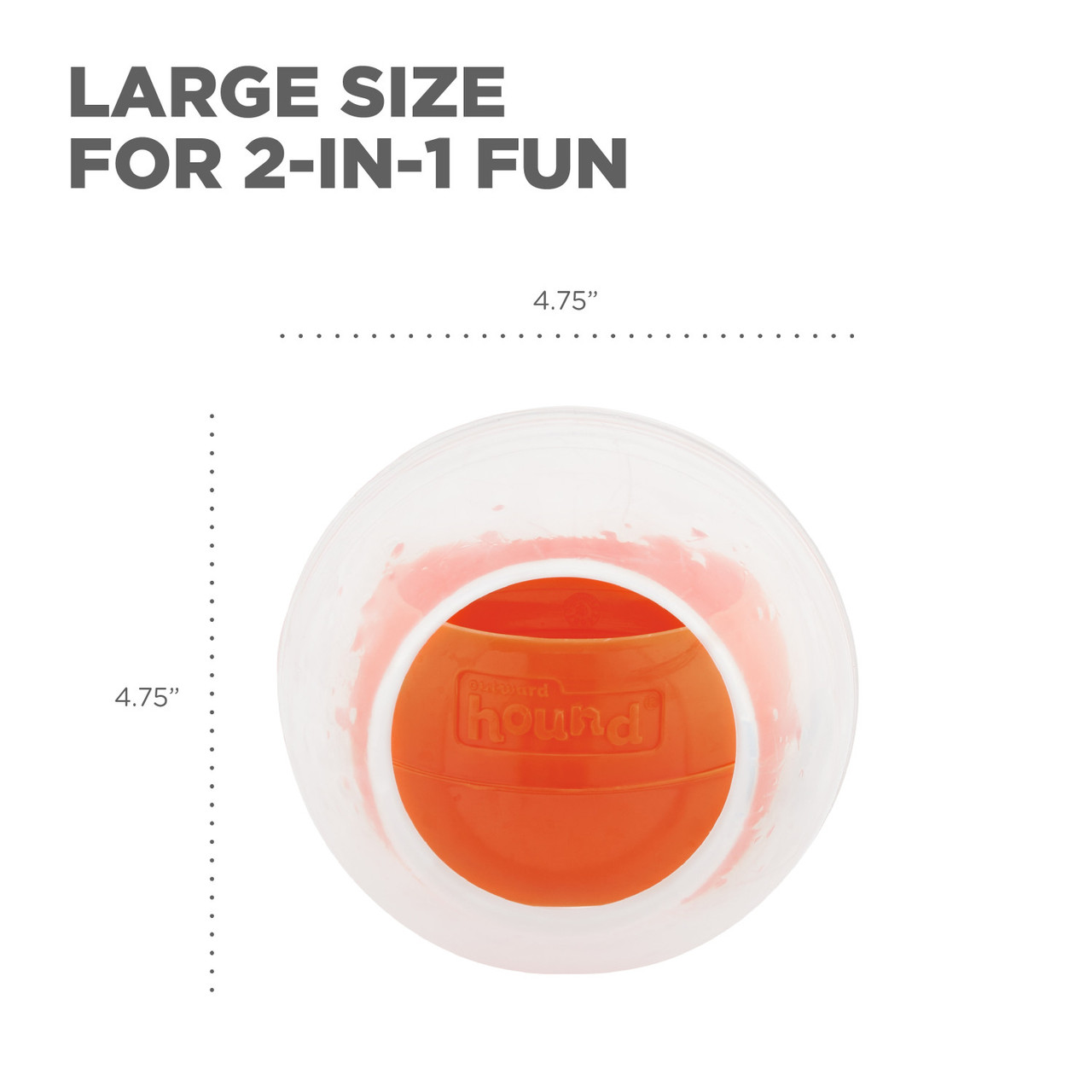 Dog Rumble Puzzle Interactive Dog Ball Puzzle, Orange - Image 5