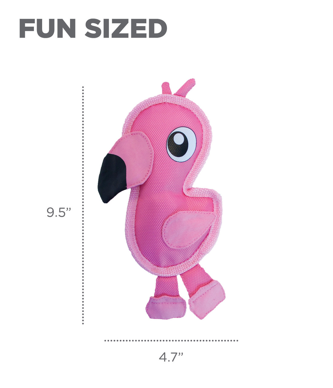 Fire Biterz Tropical Plush Interactive Dog Toy, Flamingo - Image 10