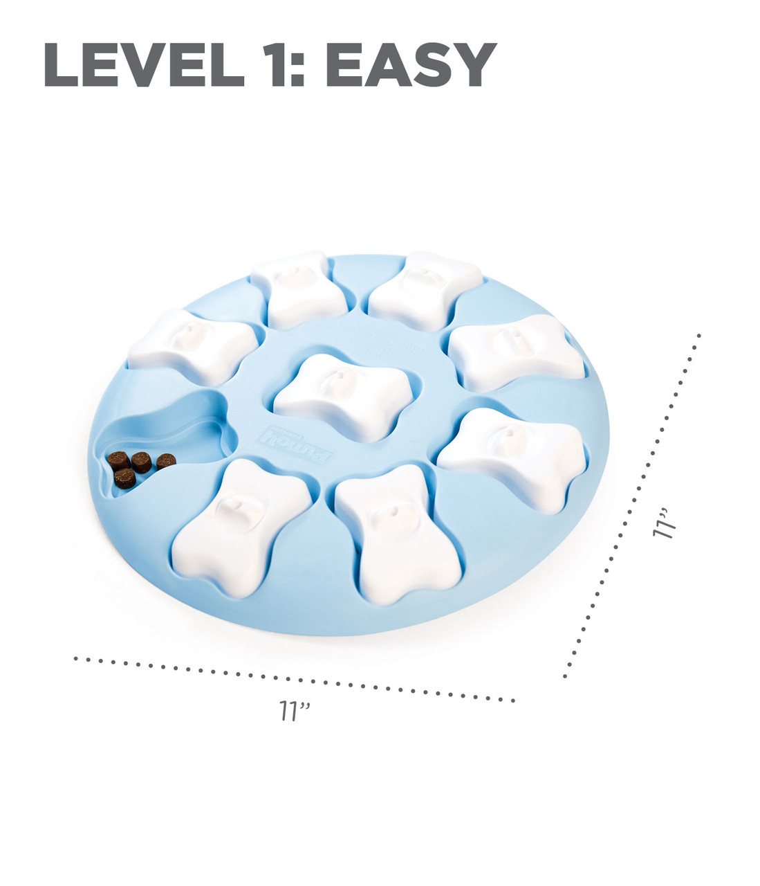 Puppy Smart Interactive Treat Puzzle Dog Toy, Blue - Image 6