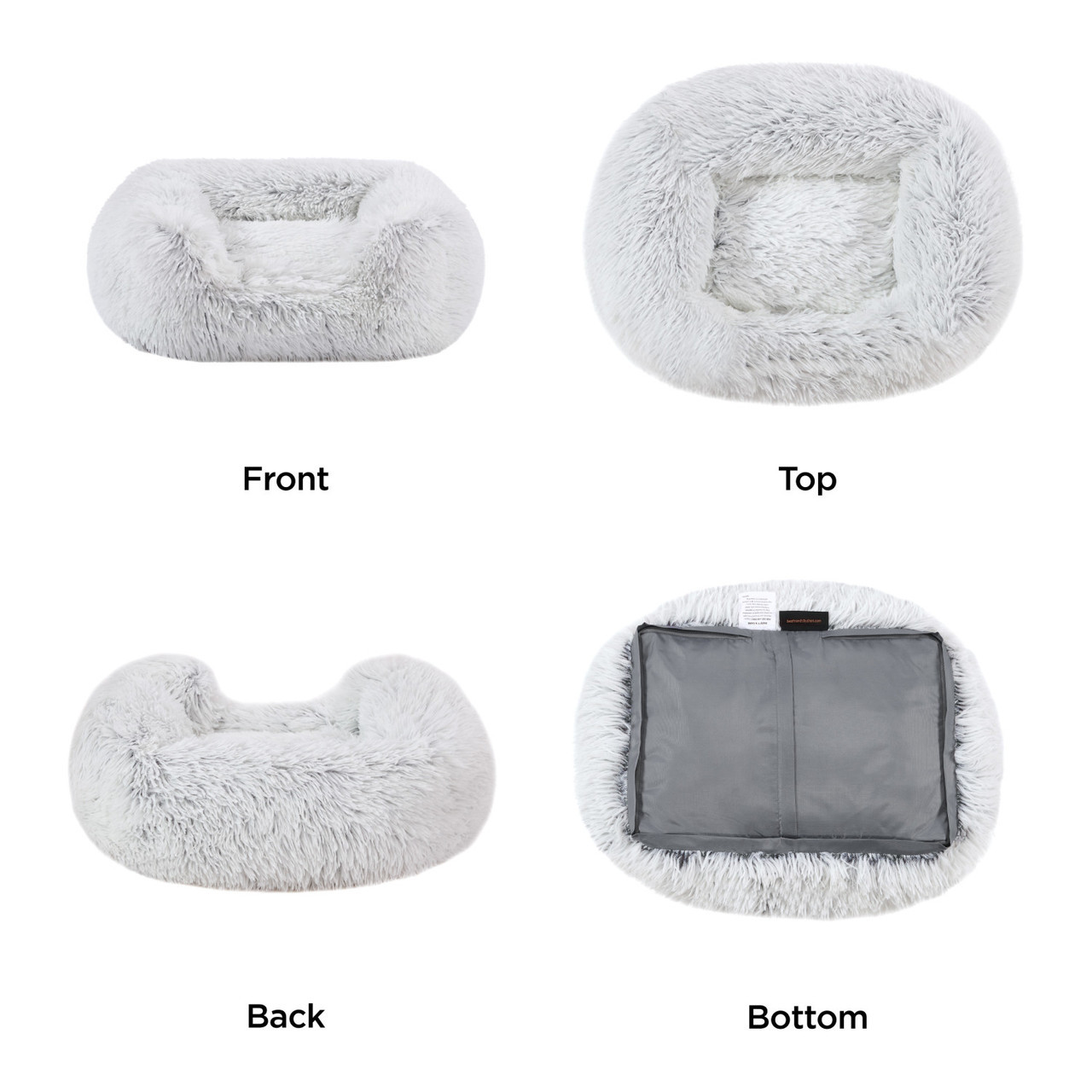 Soothe & Snooze Lounge Shag Dog Bed - Image 3