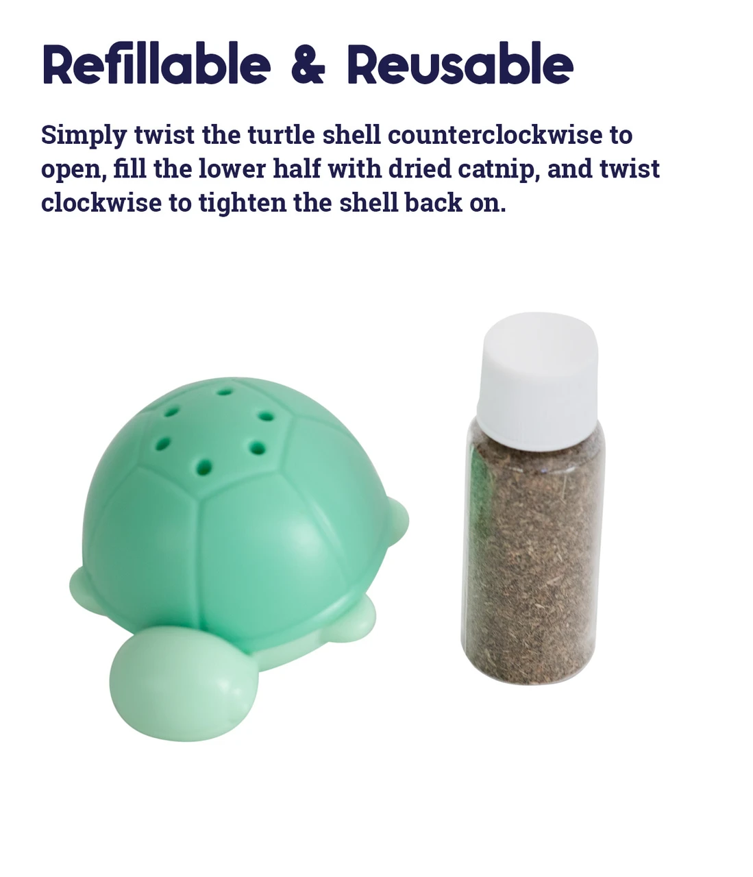 Wobble Turtle Catnip Diffuser Cat Toy, Green - Image 4