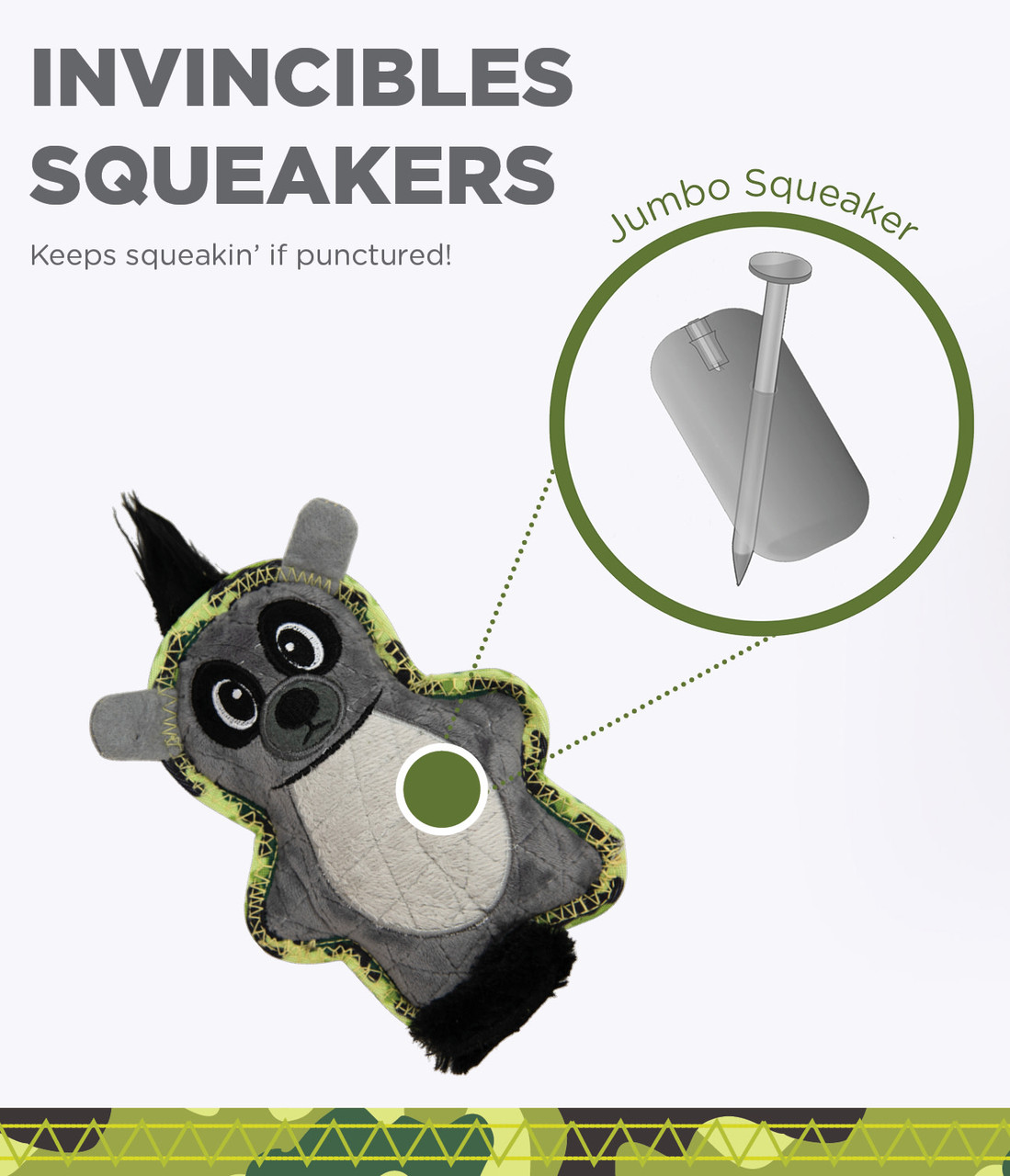 Xtreme Seamz Lemur Dog Toy, Grey, Small - Image 4