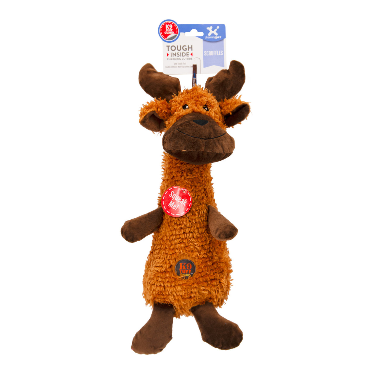 Scruffles Plush Dog Toy, Moose - Image 6