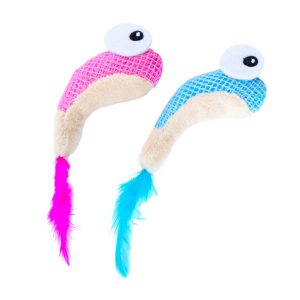 Dental Shrimpies Cat Chew Toy - 2 Pack, Multi