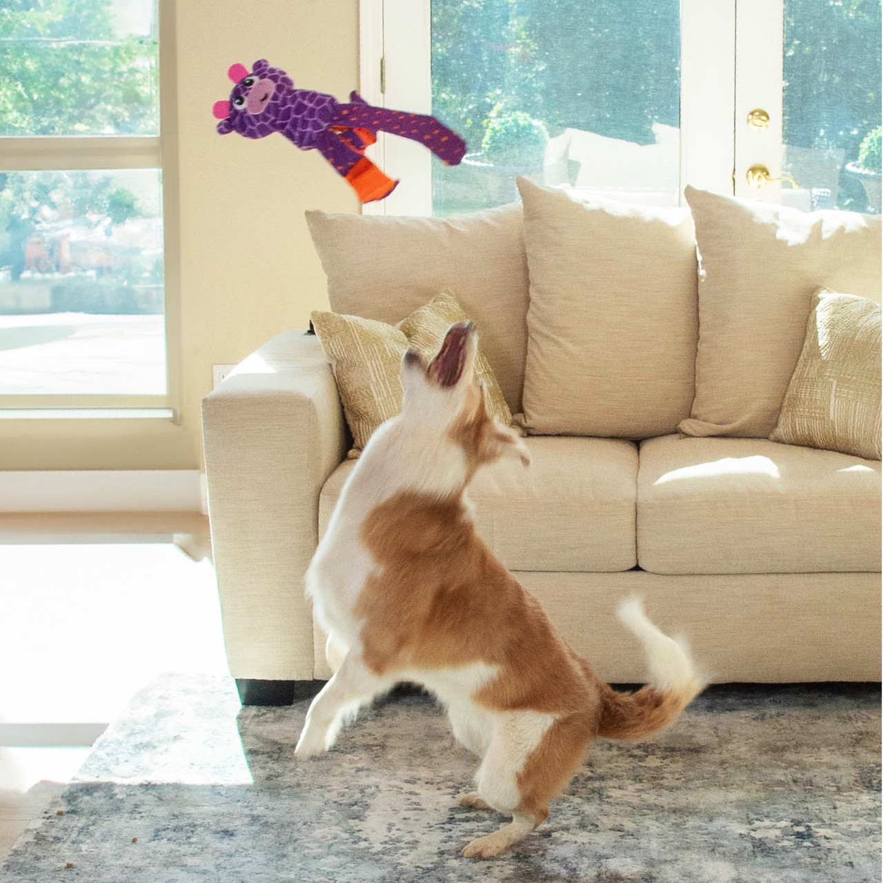 Silly Legz Interactive Plush Dog Puzzle , Purple - Image 5